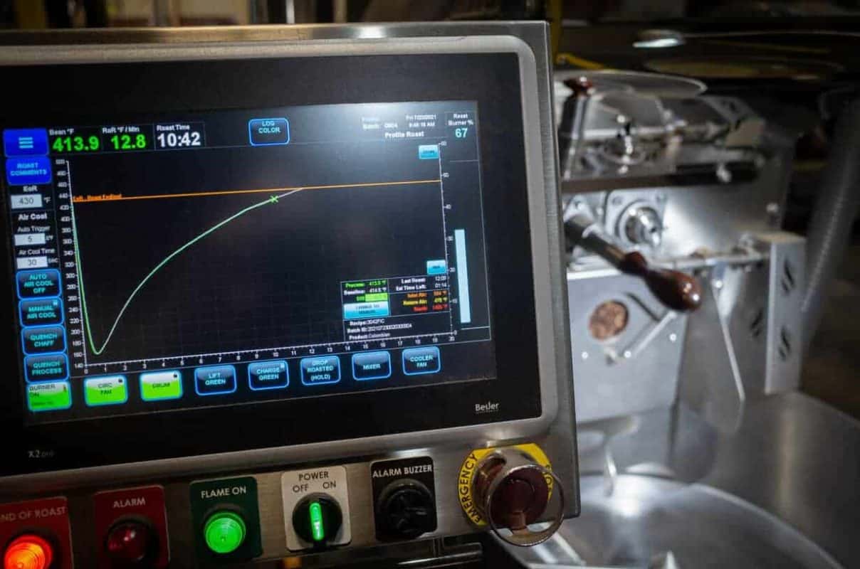 How we roast coffee on our Loring S15 Coffee Roaster.